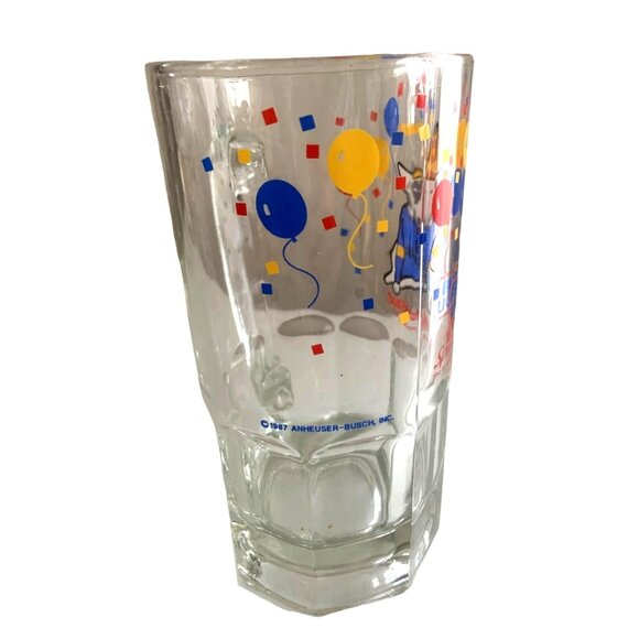 Large Spuds Mackenzie glass beer stein vintage pre-owned - Picture 3 of 5